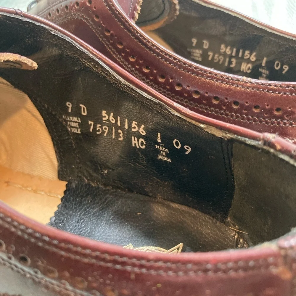 Florsheim maroon wingtip